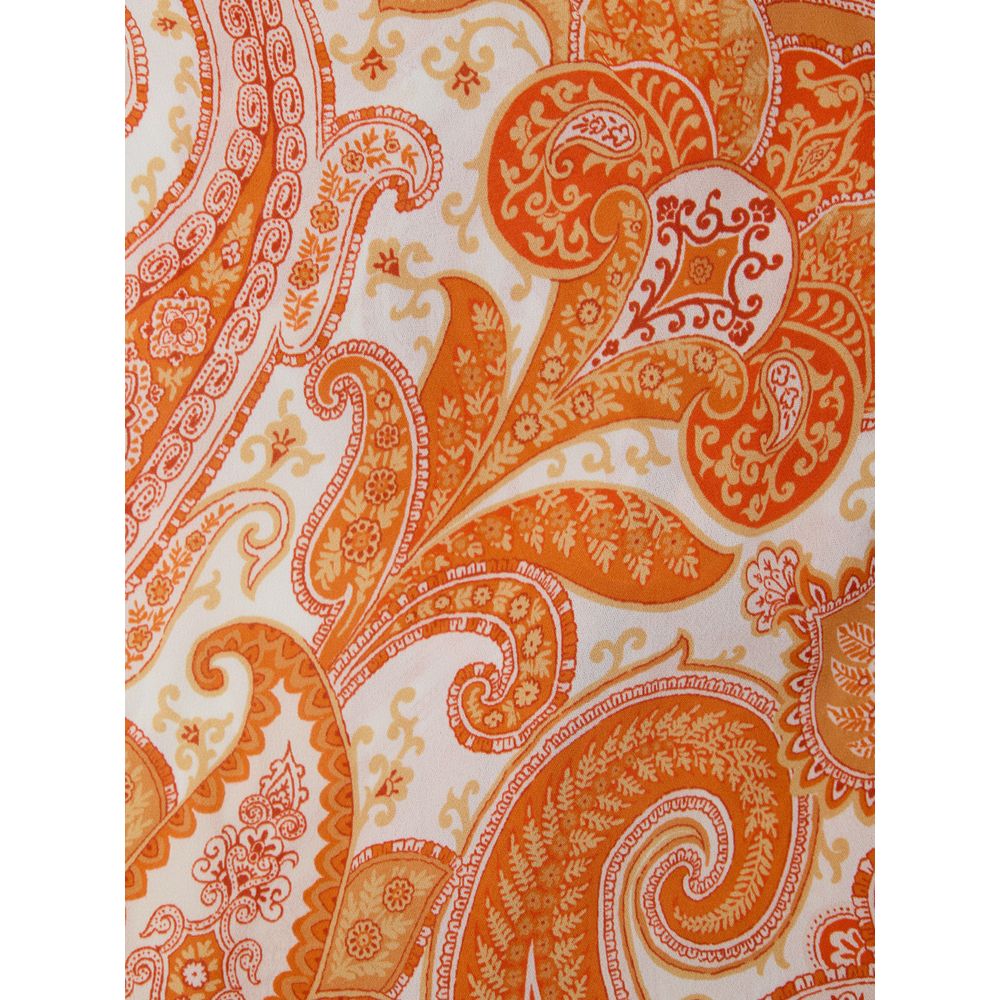 Etro Bicolor Viscose Casual Dress Glam Steals