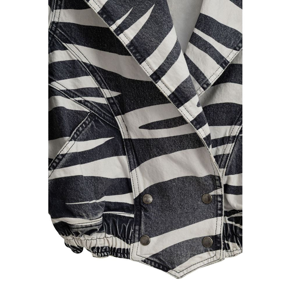 Etro Black And White Cotton Retrofête Blazer Glam Steals