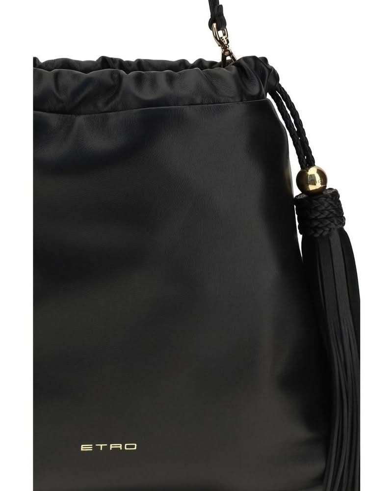 Etro Black Lamb Ovis Aries Shoulder Bag Glam Steals