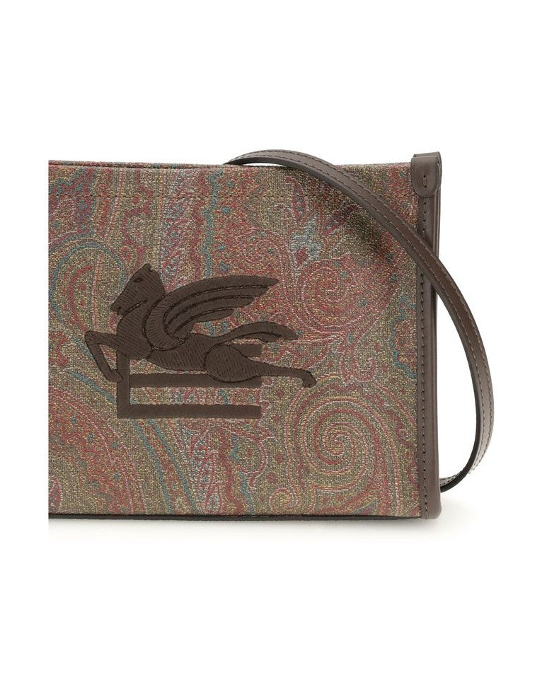 Etro Brown Calf Leather Bos Taurus Shoulder Bag Glam Steals