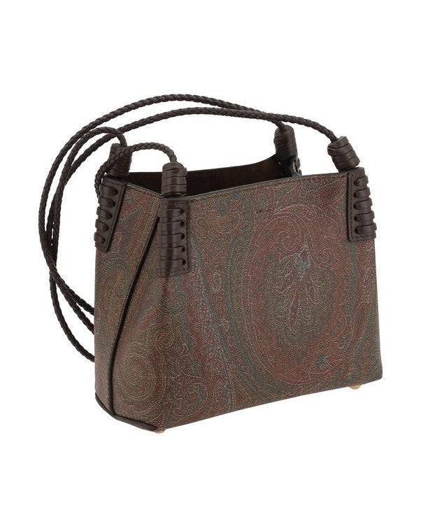 Etro Brown Fabric Handbag Glam Steals