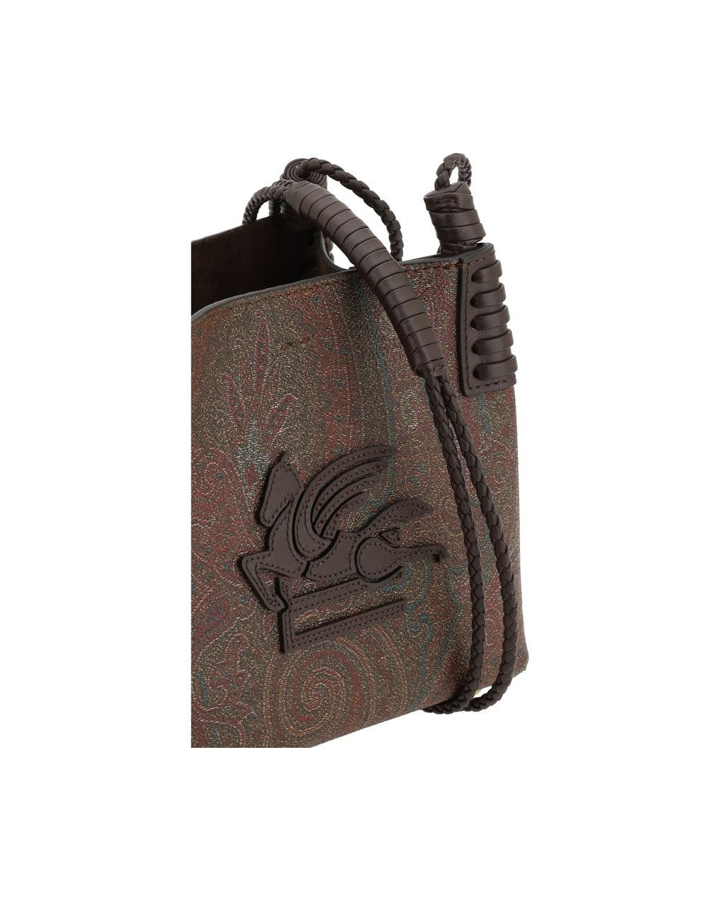 Etro Brown Fabric Handbag Glam Steals