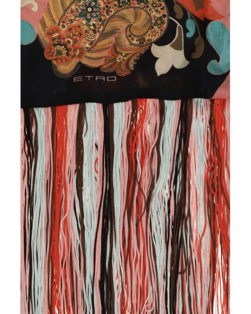 Etro Multicolor Silk Scarf Glam Steals