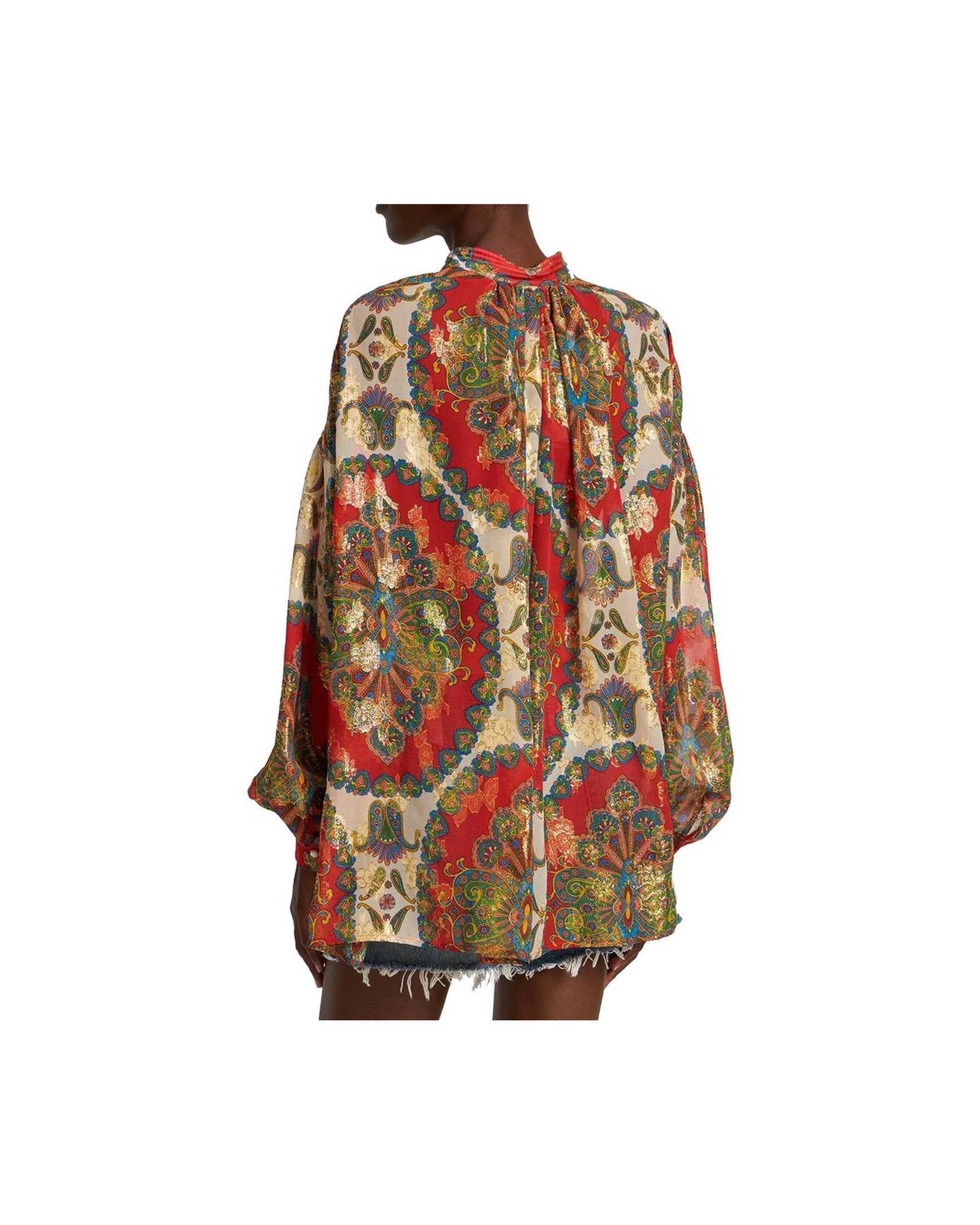 Etro Silk Printed Shirt Glam Steals