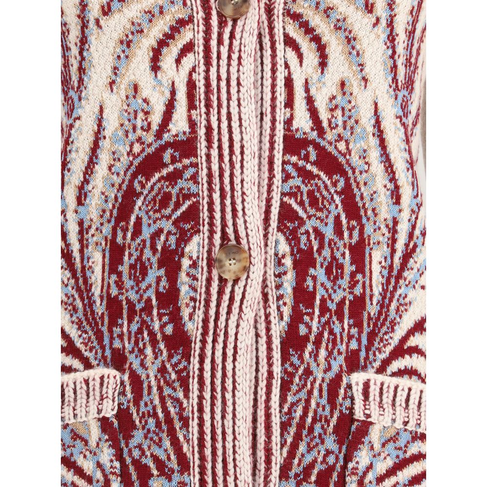 Etro Wool and Cotton Maxi Cardigan Glam Steals