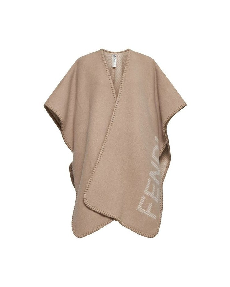 Fendi Beige Cashmere Poncho Glam Steals