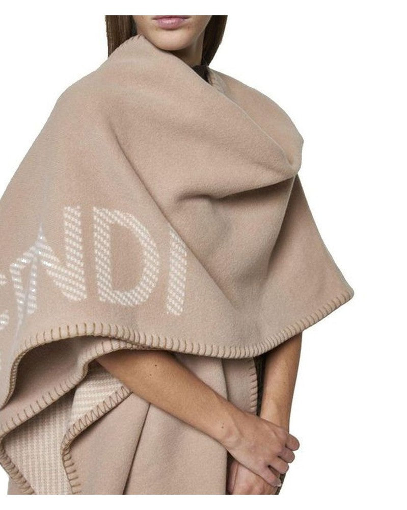 Fendi Beige Cashmere Poncho Glam Steals