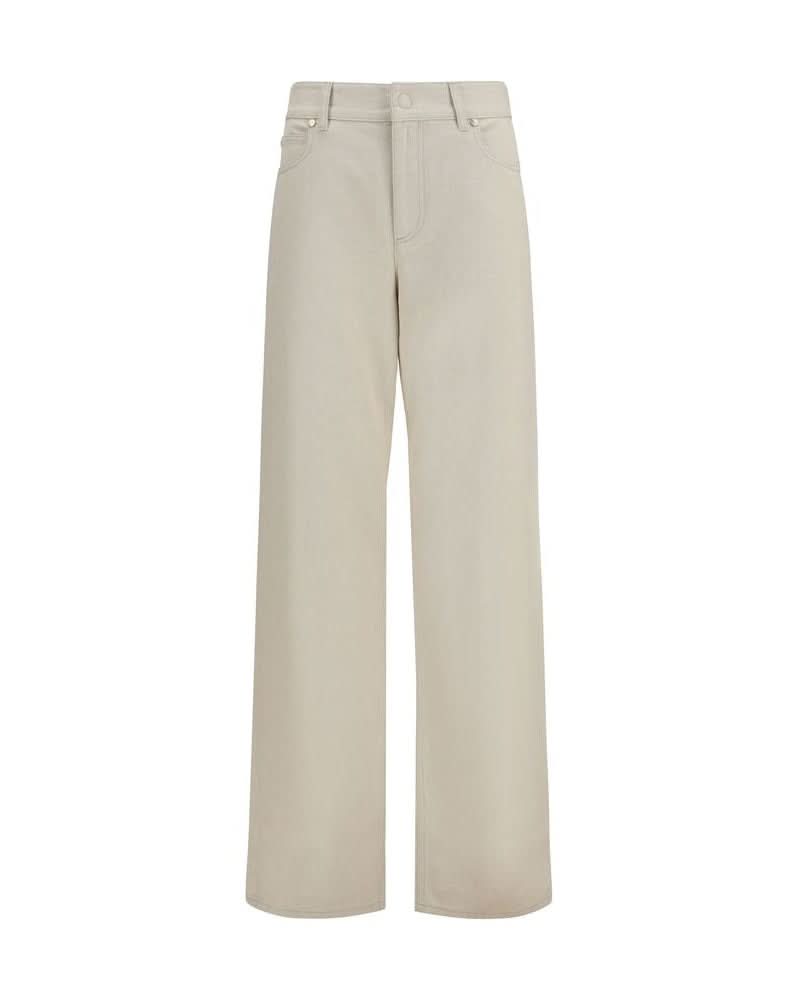 Fendi Beige Cotton Straight Leg Jeans Glam Steals