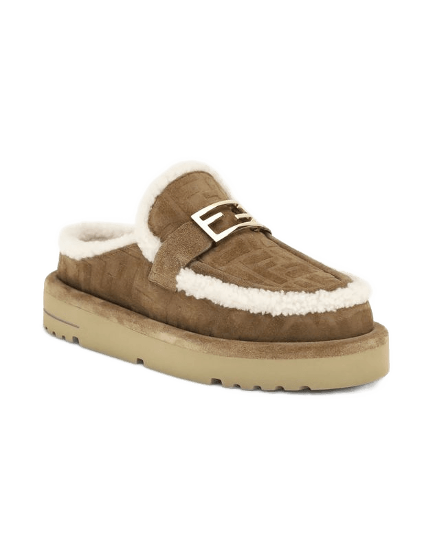 Fendi Beige Leather Mules Glam Steals