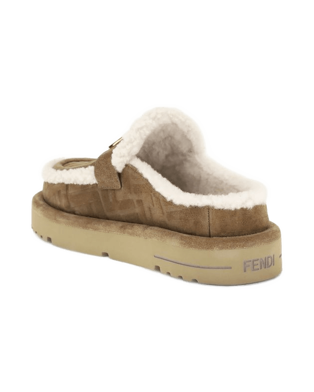 Fendi Beige Leather Mules Glam Steals