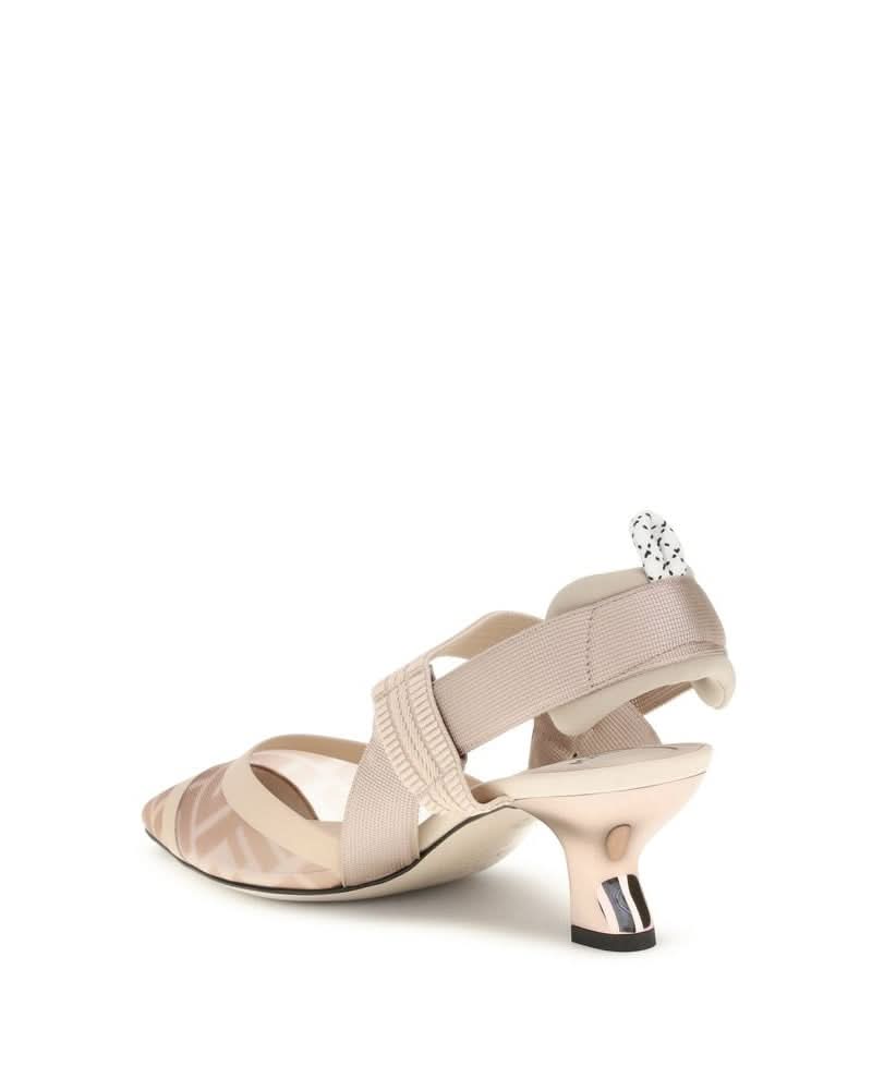 Fendi Beige Nylon Lace Up Glam Steals