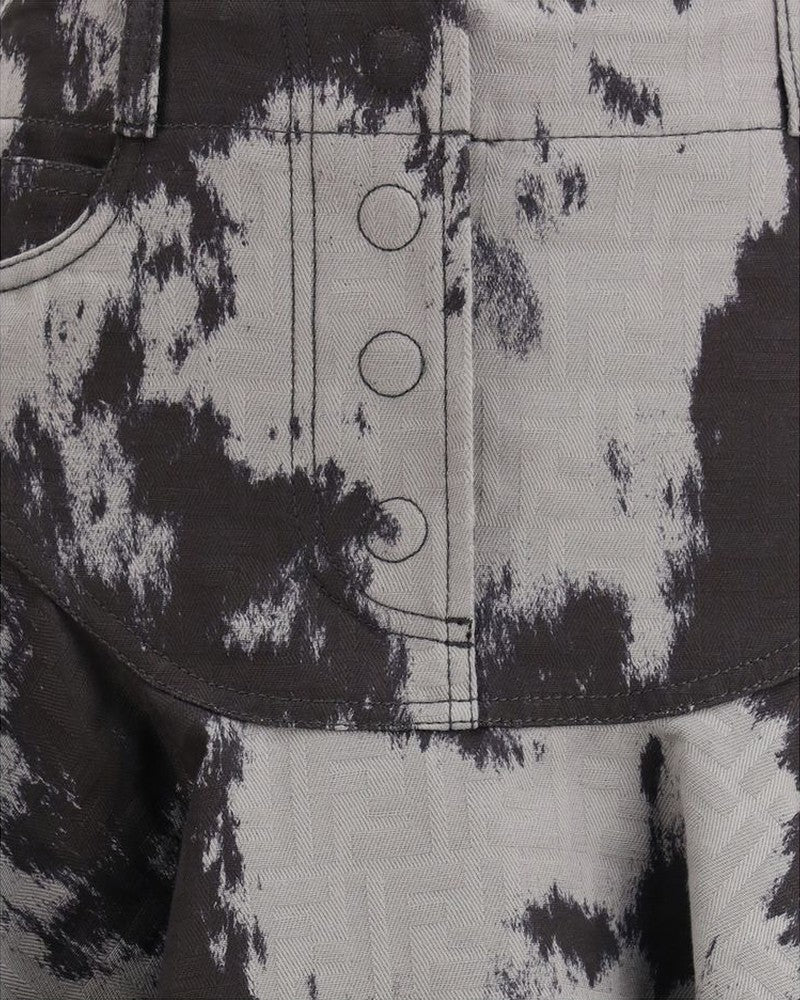 Fendi Black Cotton Mini Skirt Glam Steals