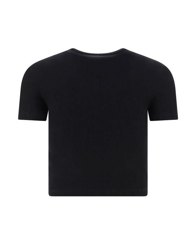 Fendi Black Cotton Top T-Shirts