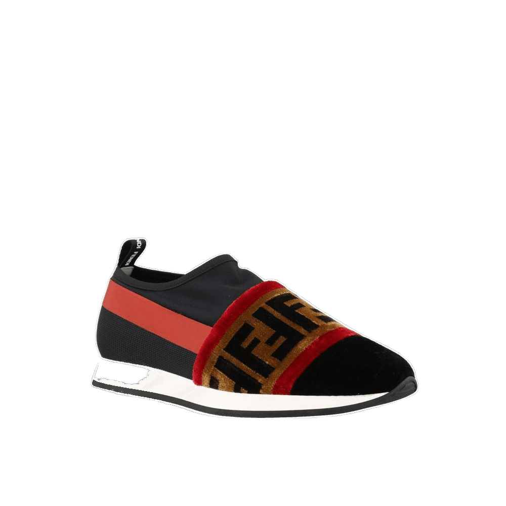 Fendi Black Fabric Sneakers Glam Steals