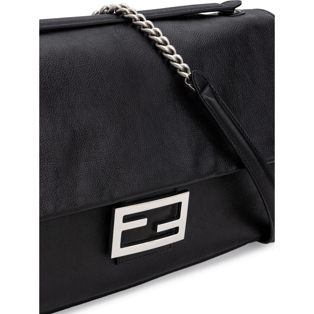 Fendi Black Leather Shoulder Bag Glam Steals