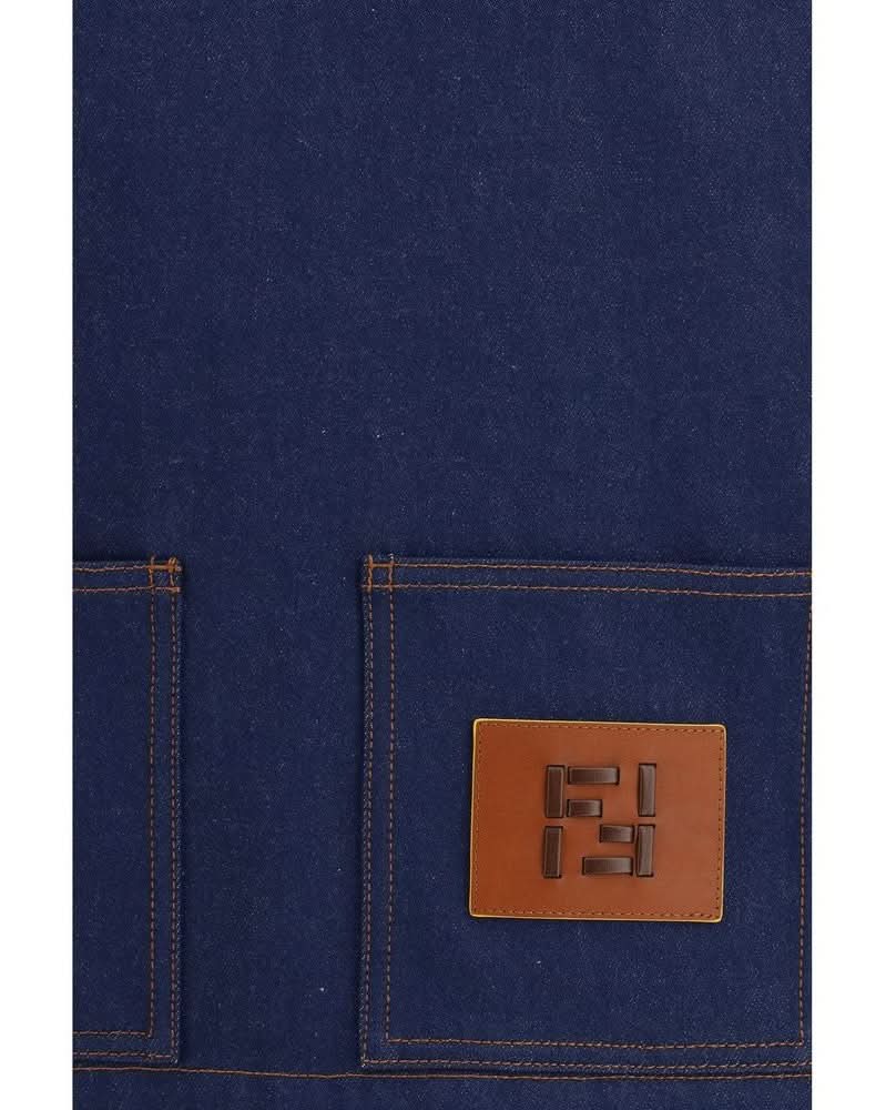 Fendi Blue Cotton Denim Jacket Glam Steals
