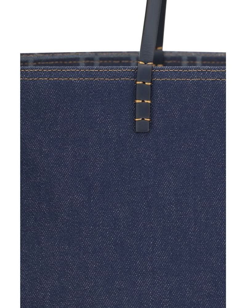 Fendi Blue Cotton Shoulder Bag Glam Steals