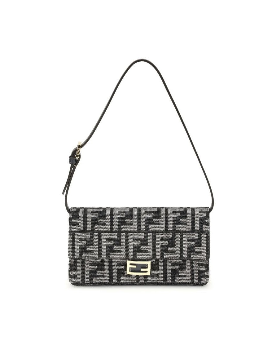 Fendi Blue Cotton Wallet Glam Steals