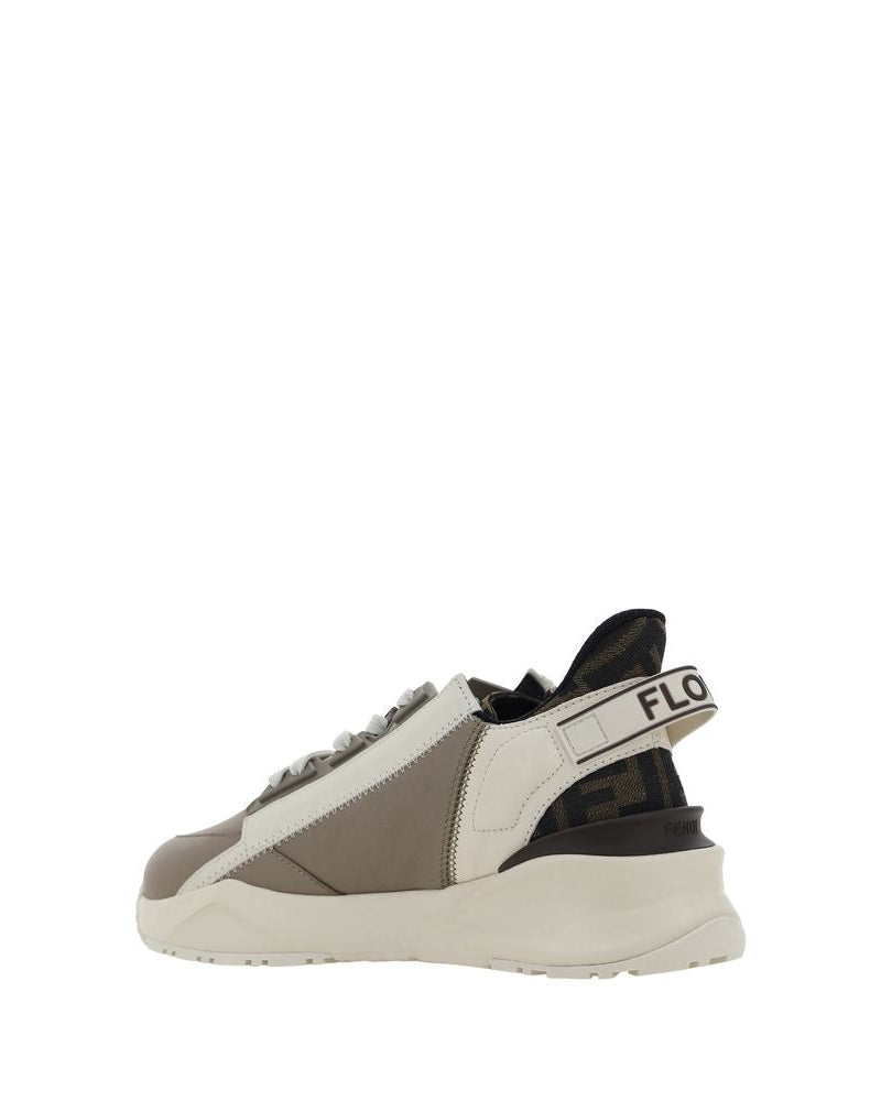 Fendi Brown Calf Leather Bos Taurus Athletic Sneakers Glam Steals