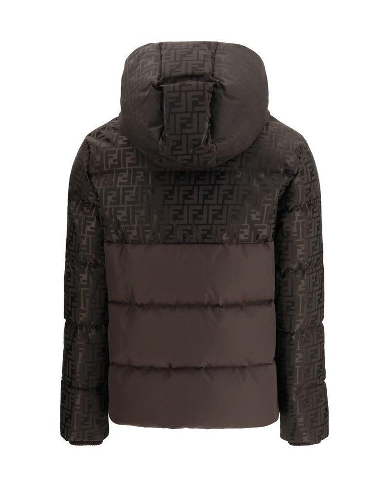 Fendi Brown Cotton Puffer Jacket Glam Steals