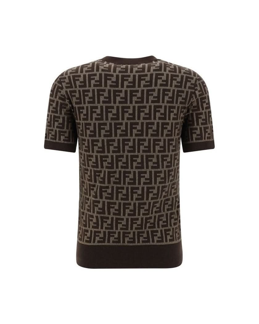 Fendi Brown Cotton T-shirt Glam Steals