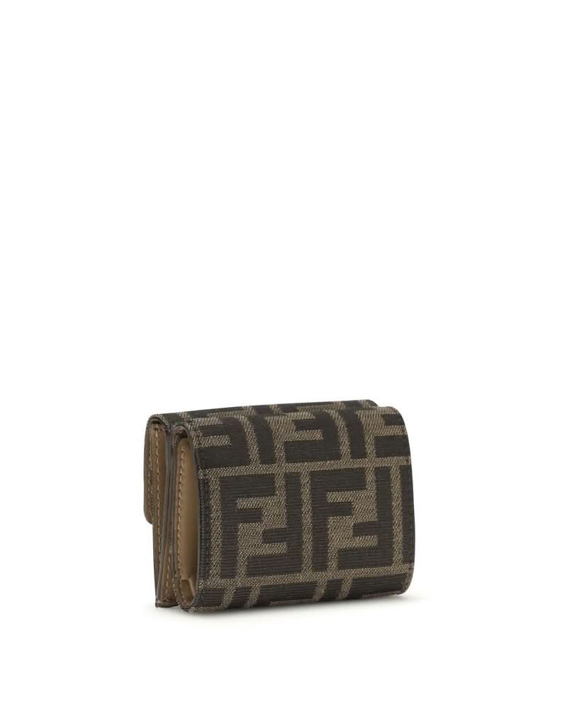 Fendi Brown Fabric Wallet