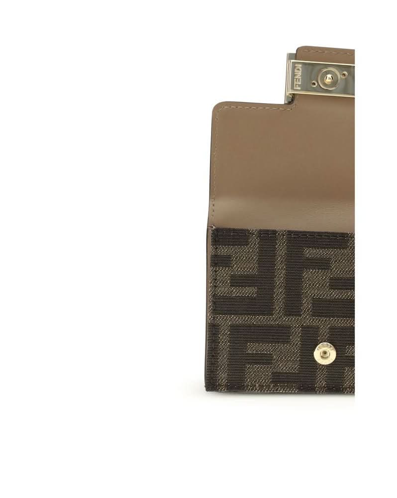 Fendi Brown Fabric Wallet