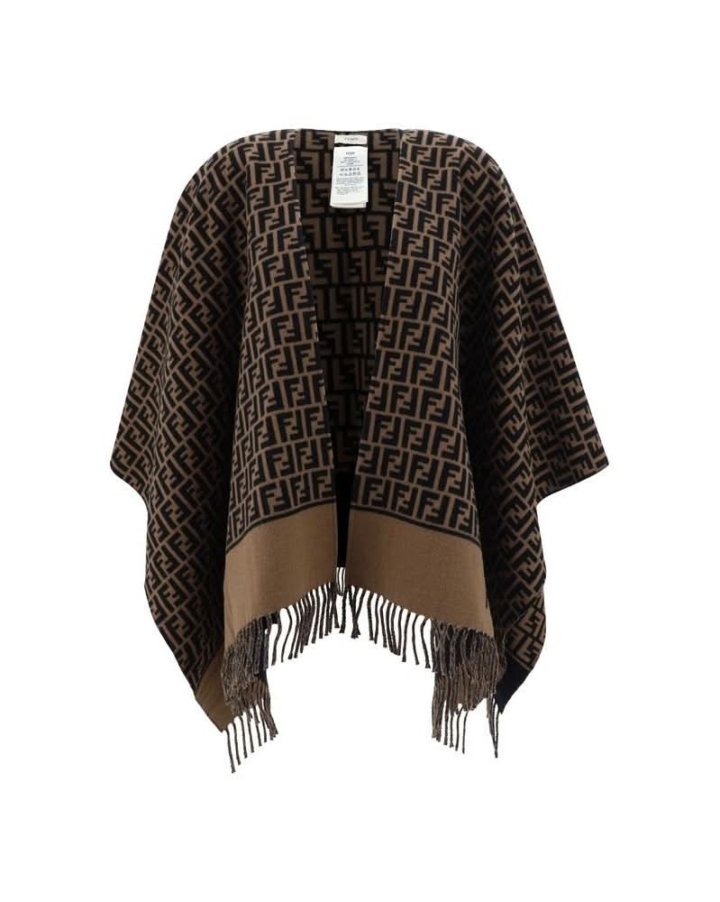 Fendi Brown Wool Scarf Glam Steals