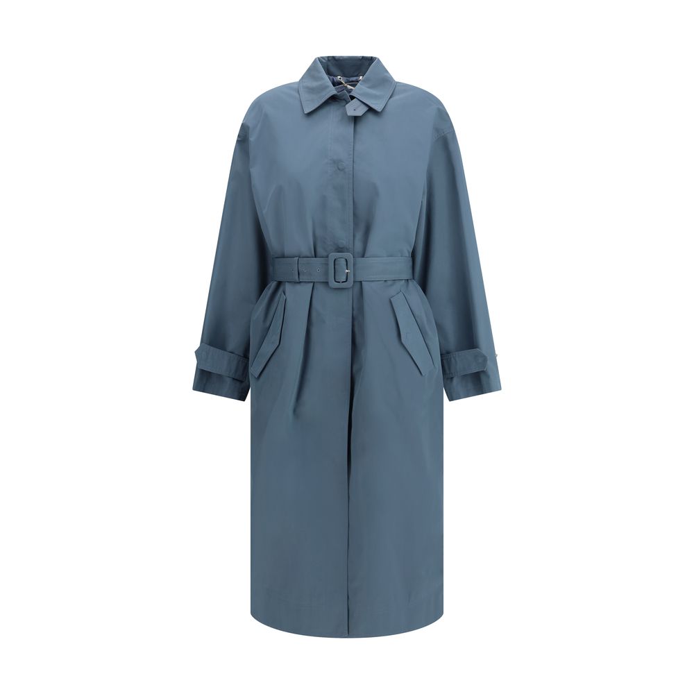 Fendi Light Blue Cotton Coat Glam Steals