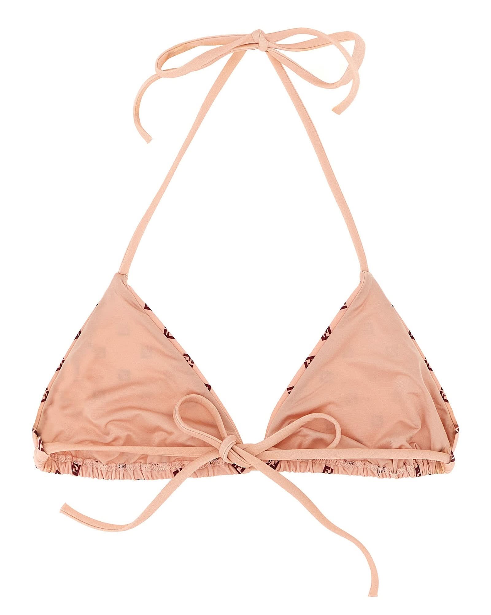 Fendi Micro Patchwork Bikini Top Glam Steals