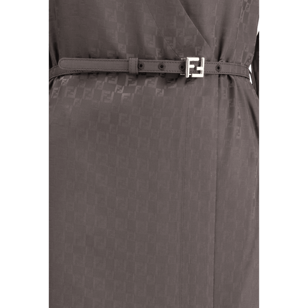 Fendi Silk Ff Jacquard Dress Glam Steals