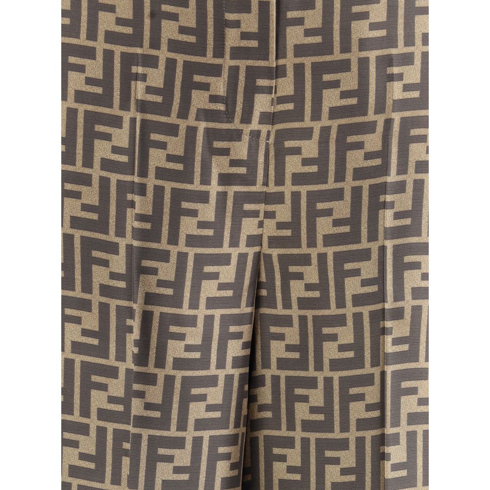 Fendi Silk Monogram Pattern Pant Glam Steals