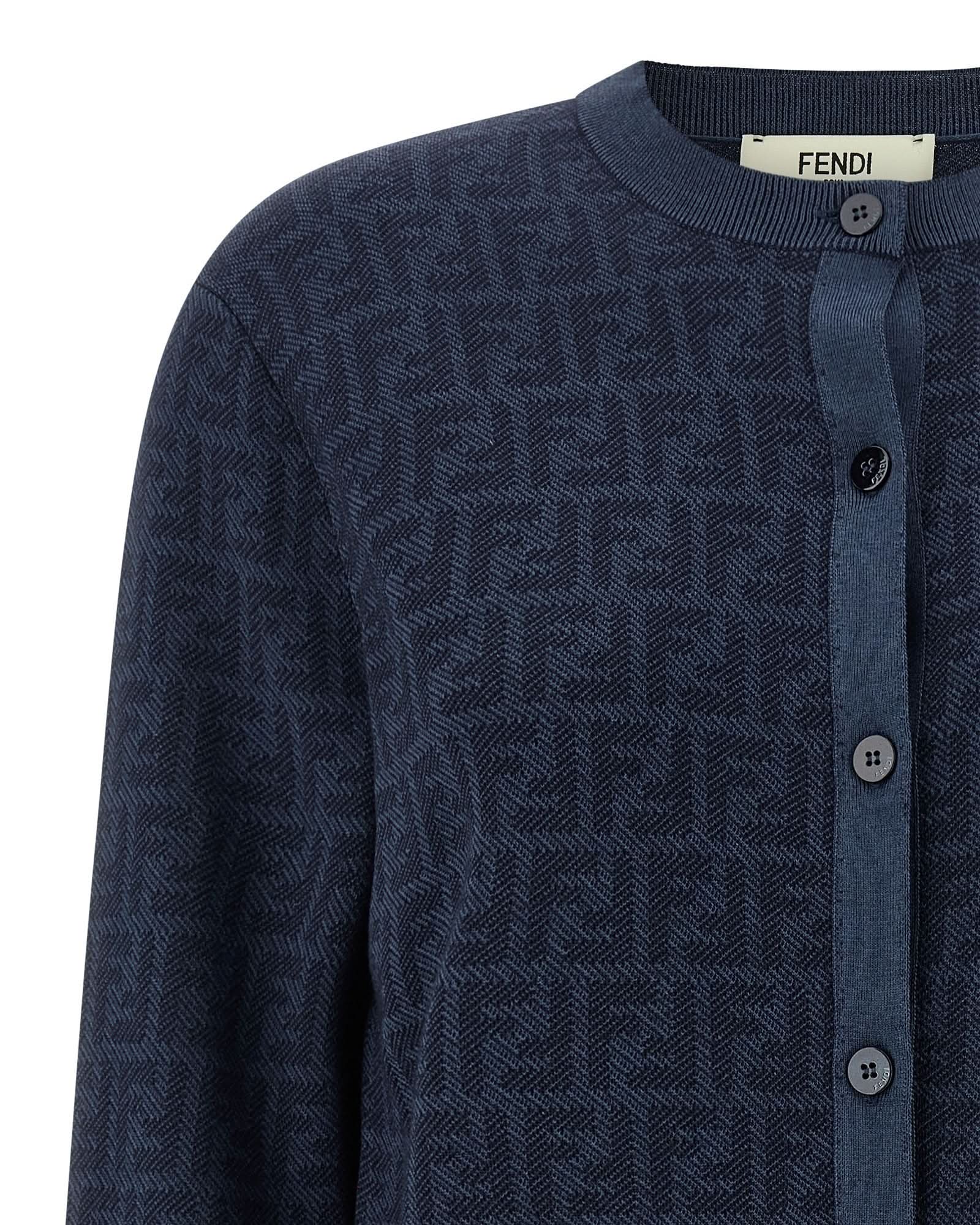 Fendi Wool Ff Cardigan Glam Steals