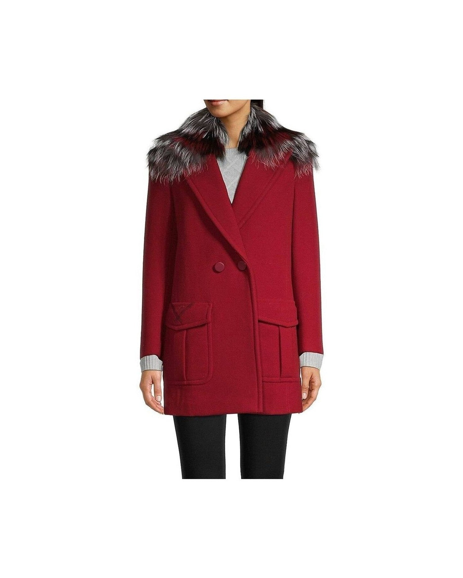 Fendi Wool Fur Collar Coat Glam Steals
