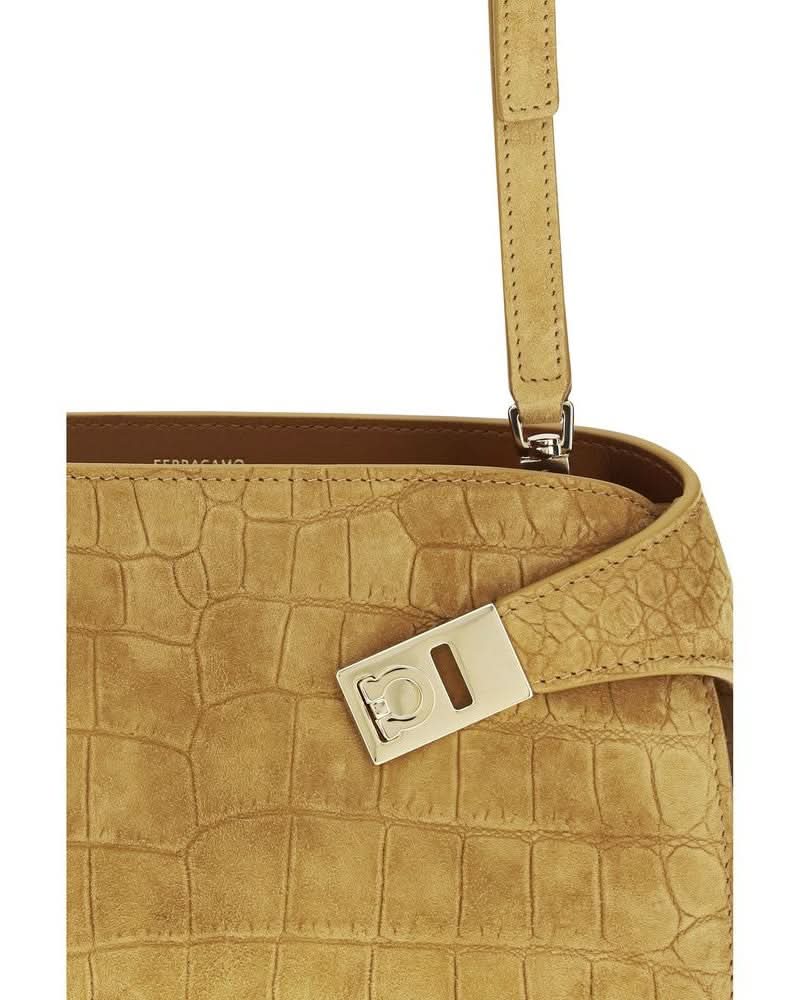 Ferragamo Beige Shoulder Bag Glam Steals