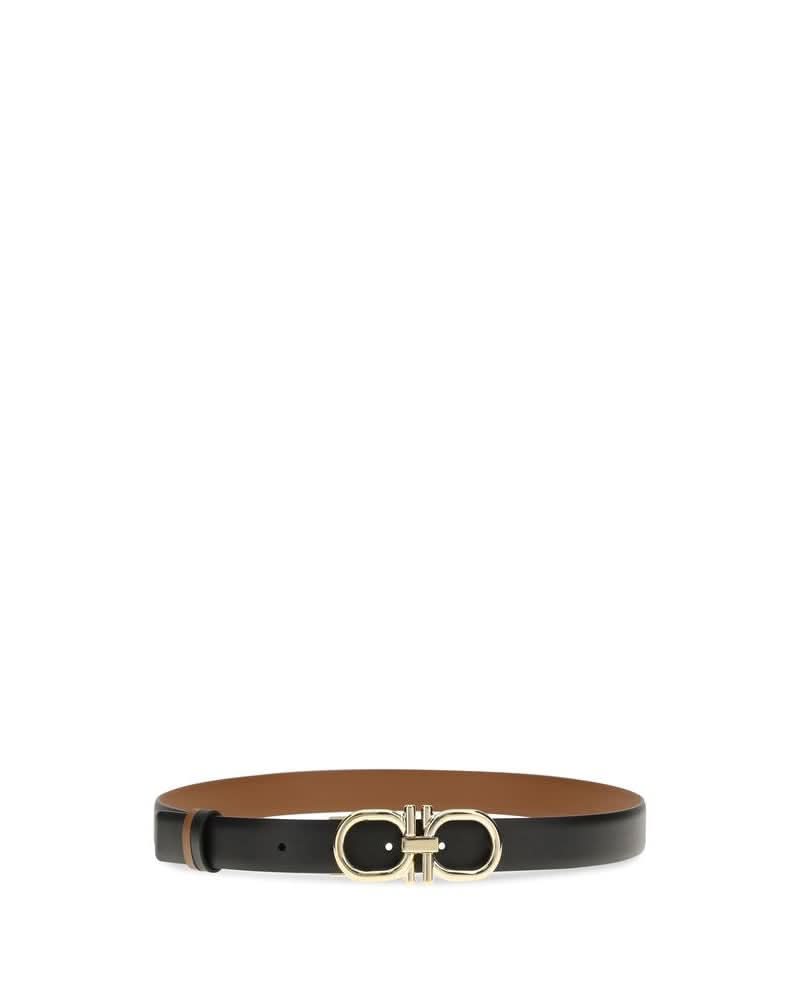 Ferragamo Black Calf Leather Bos Taurus Regular Belt Glam Steals