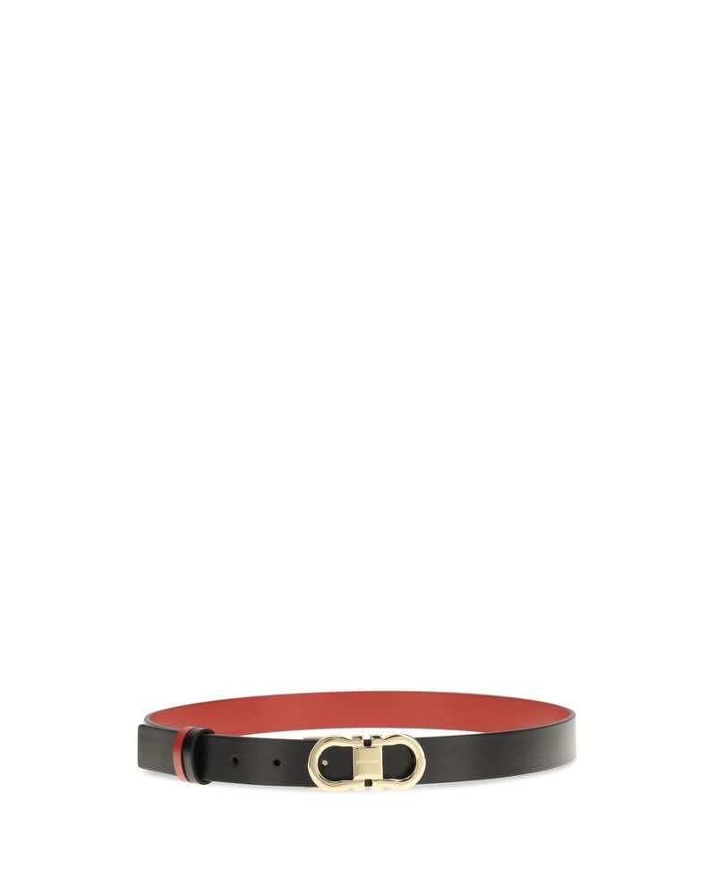 Ferragamo Black Calf Leather Bos Taurus Regular Belt Glam Steals