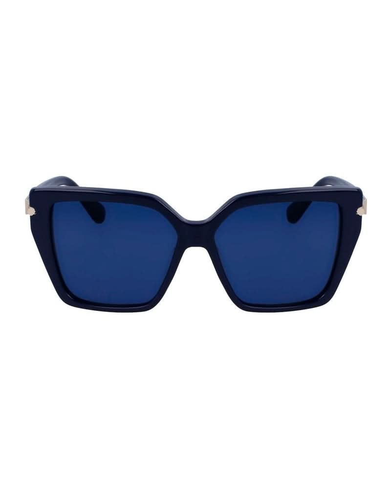 Ferragamo Blue Acetate Sunglasses Glam Steals