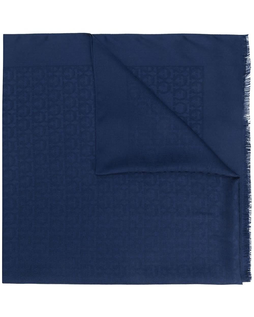Ferragamo Blue Scarf Scarves Hats & Gloves