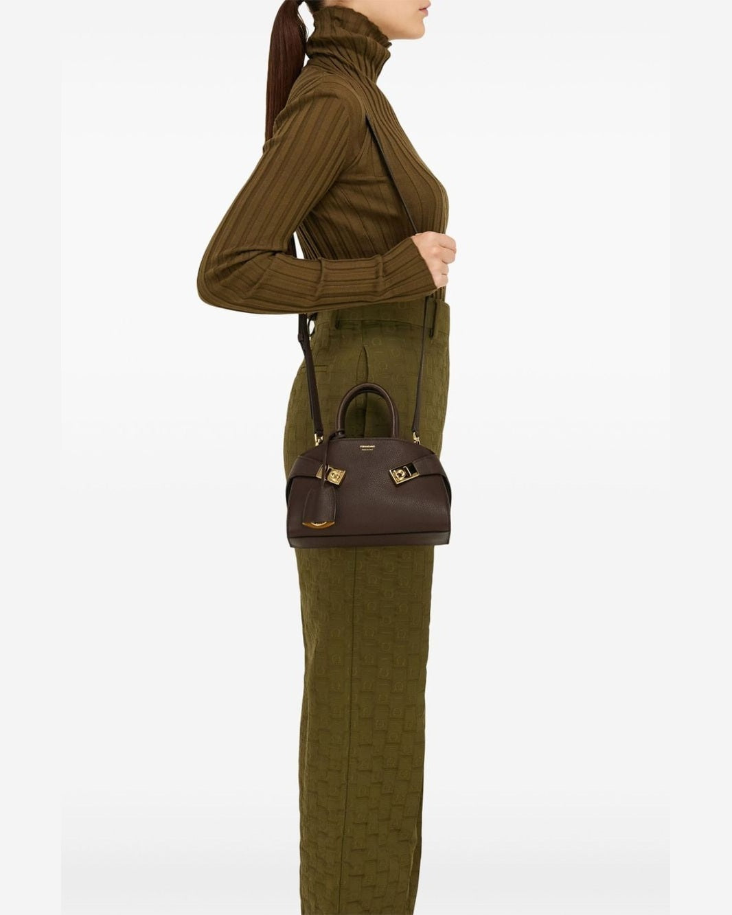 Ferragamo Brown Bag Glam Steals