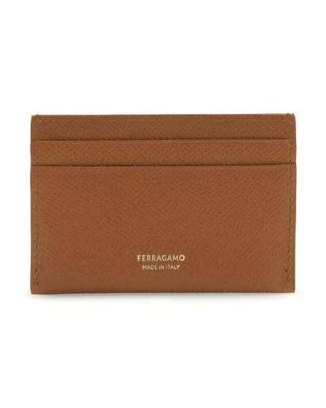 Ferragamo Brown Calf Leather Bos Taurus Wallet