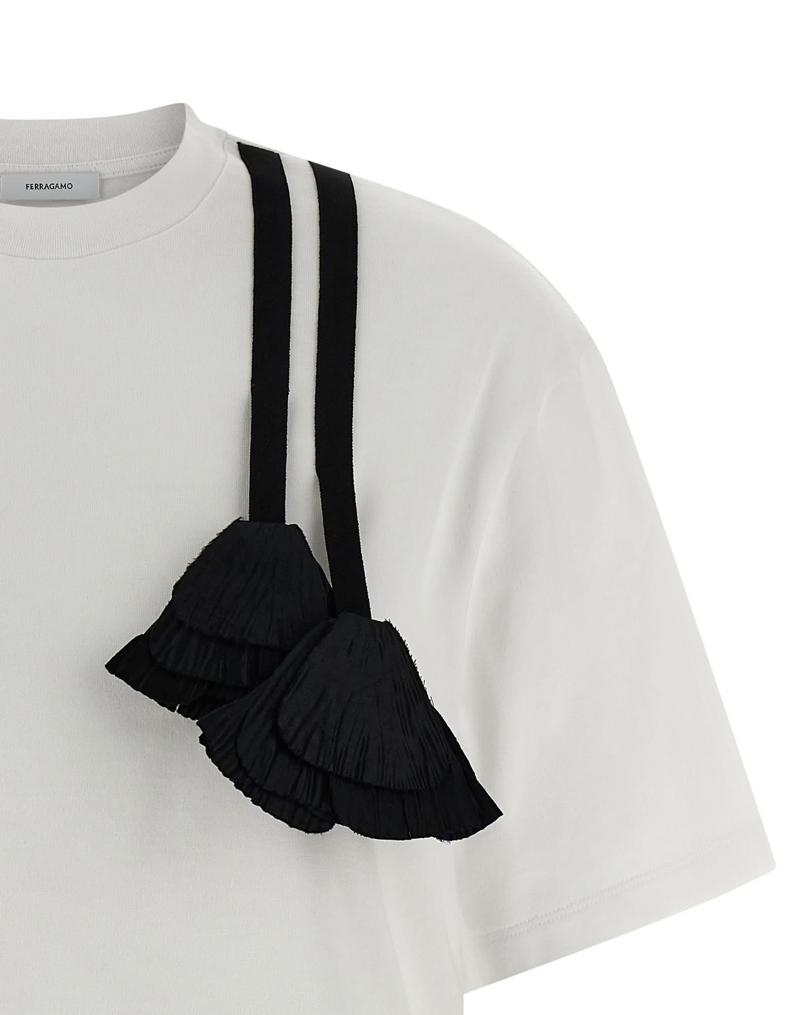 Ferragamo Floral Insert T-shirt Glam Steals