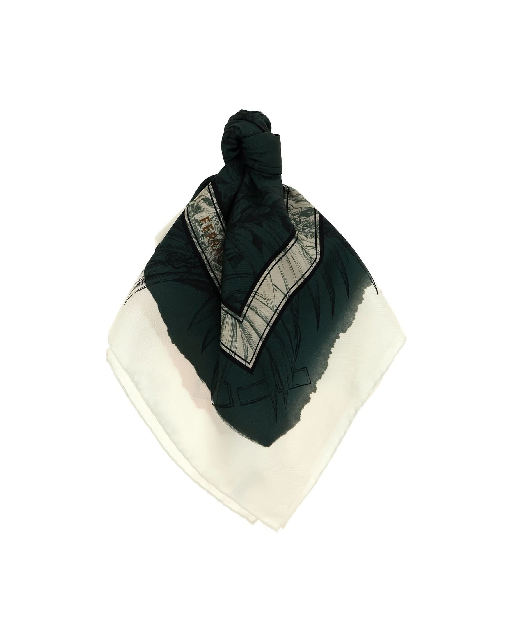 Ferragamo Gravure Print Scarf Scarves Hats & Gloves