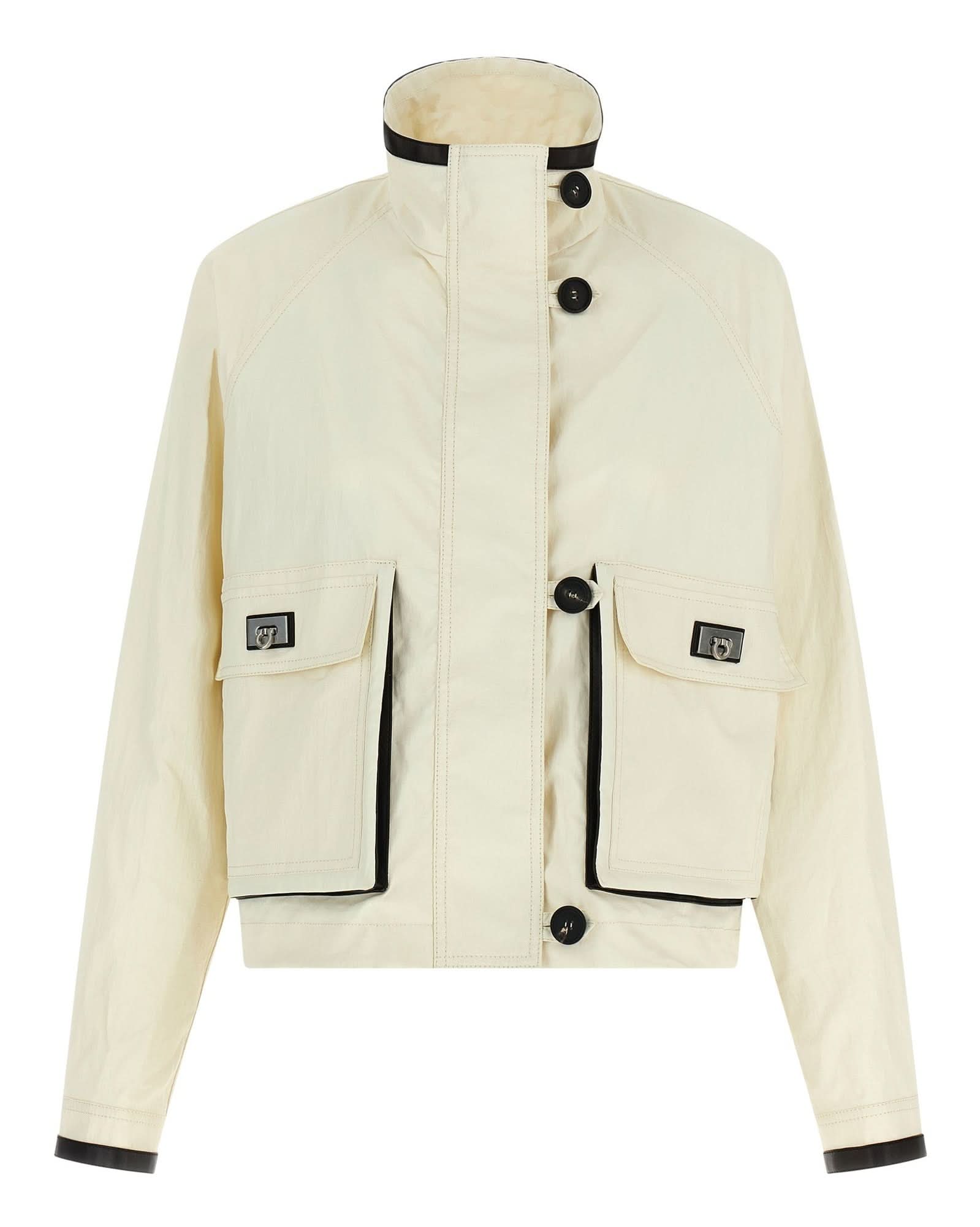 Ferragamo Linen Tech Jacket Glam Steals