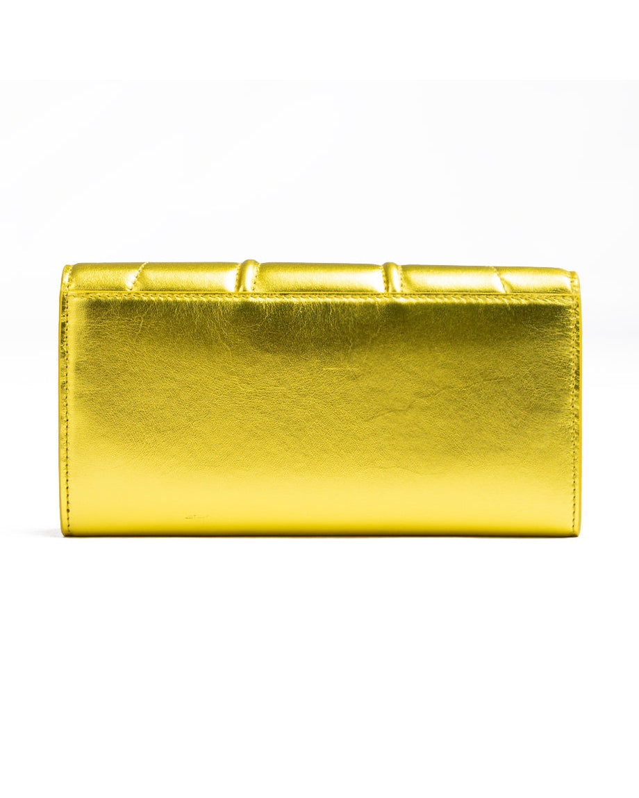 Ferrari Yellow Leather Metal Gt Patent Purse Glam Steals