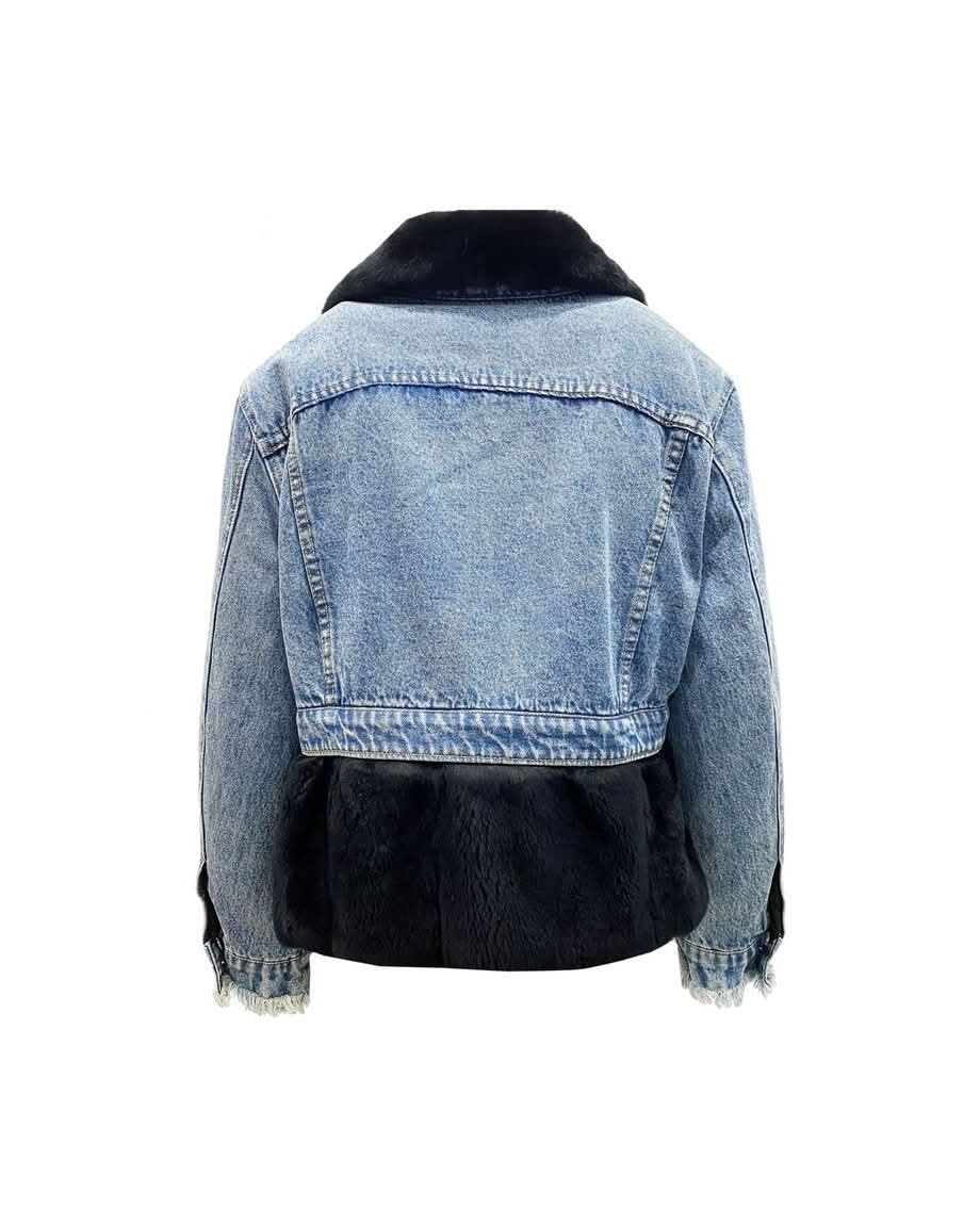 Forte Dei Marmi Couture Blue Cotton Denim Jacket Coats & Jackets