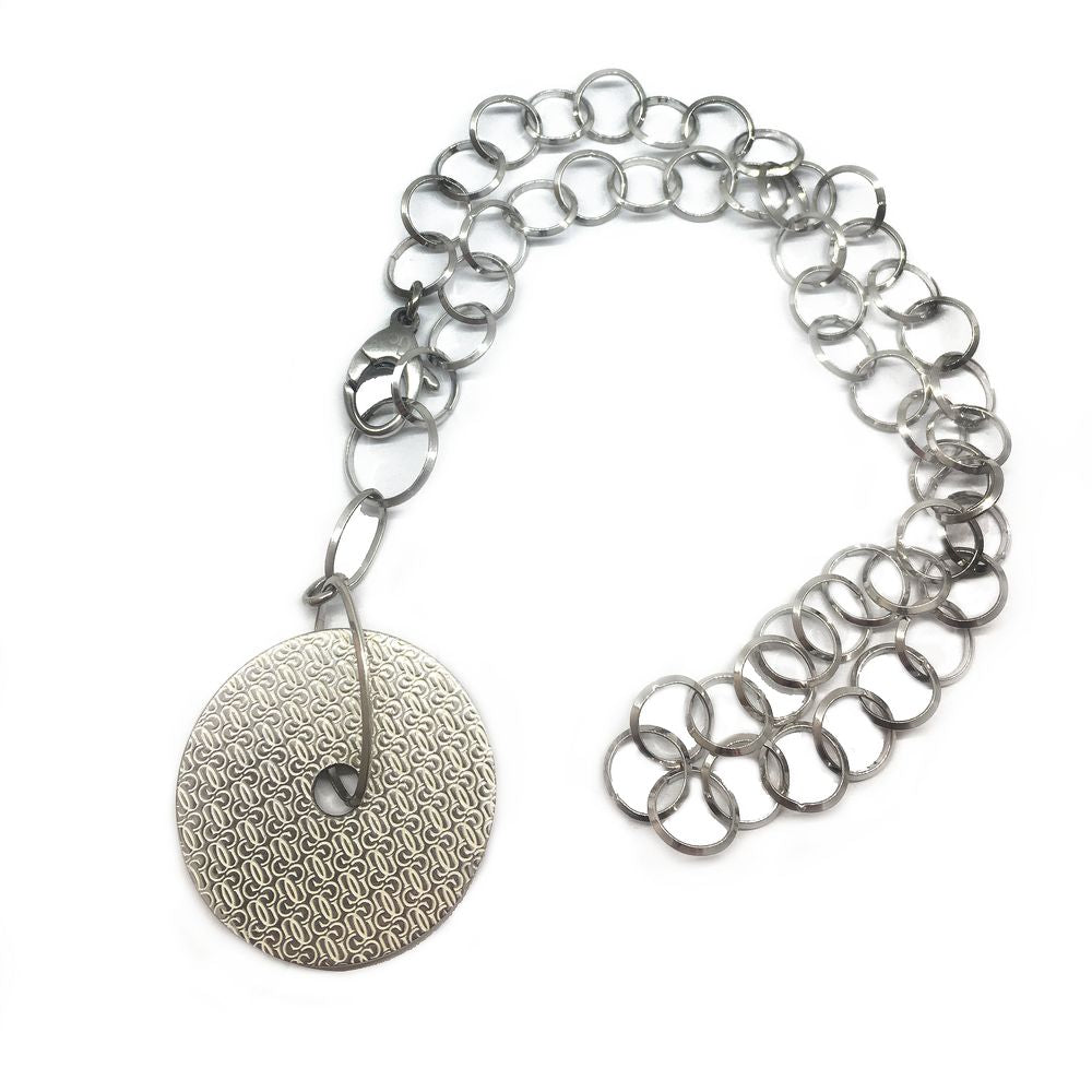 GC Silver Stainless Steel Necklace Glam Steals