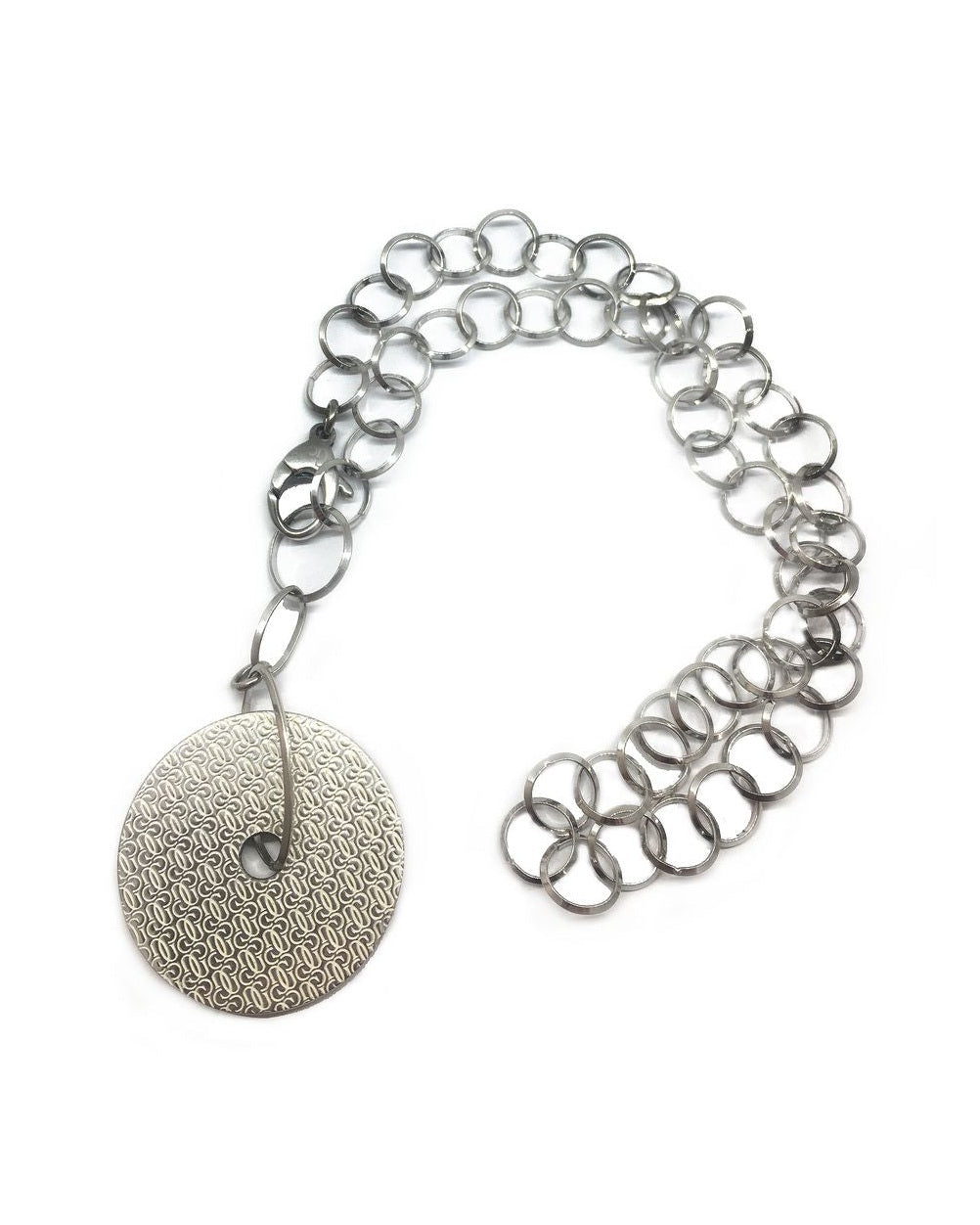 Gc Silver Stainless Steel Necklace Necklaces