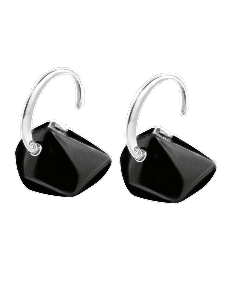 Gc Black Silver Earrings Glam Steals