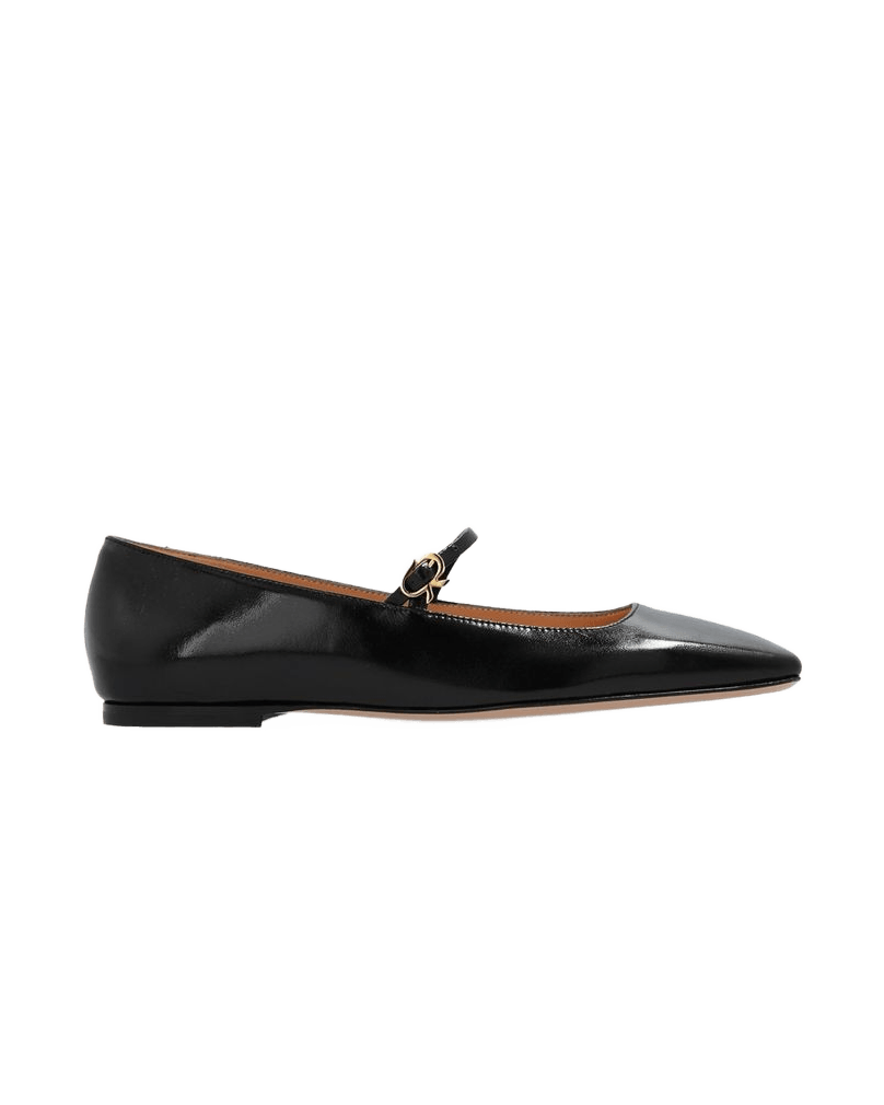 Gianvito Rossi Black Calfskin Ballet Flats Glam Steals